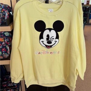 Disney World Yellow Mickey Sweatshirt